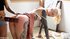 submissive tattooed blonde spanked