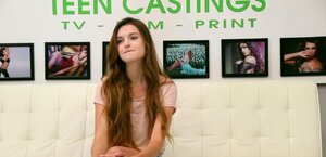 Pretty teen princess turns into obedient hussy on a casting