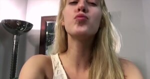 Blonde cooze will have to deepthroat the casting director