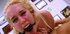 slutty tall blonde gagged