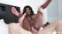 Hot ebony chick's cunt is wet for a big white cock 