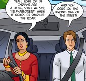 Gorgeous busty Indian runs white guy downtown