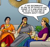 Three big tits Indian MILFs discuss the recently purchased house