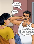 Sexy Indian wife speaking to husband about air conditioner