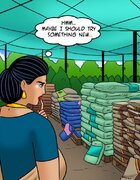 Big tits Indian aunty came to a gardening center to buy something