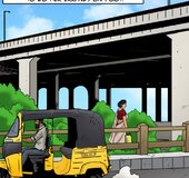 Busty hot Indian takes a walk under the bridge she used to play in childhood
