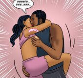 Hot Indian teen kissed and hugged hard by horny boyfriend