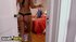 Two brunette hussies ganged up on the hunk