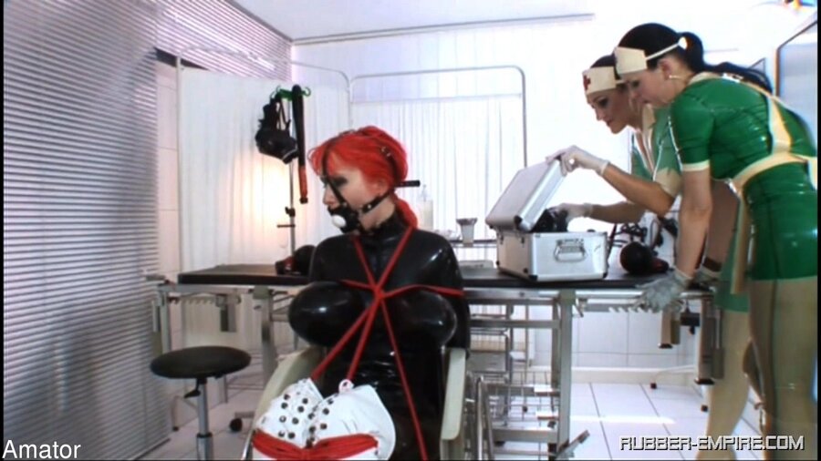 Latex nurses provide the redhead sub woman  - XXX Dessert - Picture 3
