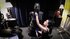 Dark-haired mistress has her gimp ready for a BDSM seance
