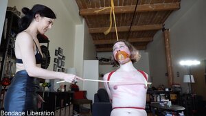 Sub girl is seriously addicted to hard caning