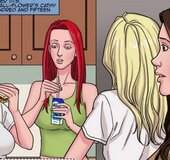 Cute busty blonde is going to make a party with her friends. Snatcher
