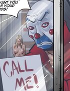 Big tits blonde girl put naked in front of the window. The Great Heist