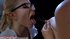 Redhead doll squirts milk all over the blonde scientist's face