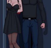 Big tits tied and gagged brunette taken to a car by kinky dude. Snatcher