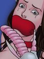 Big tits tied and gagged brunette taken - Picture 3