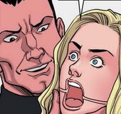 Small teen with ponytails tied and put on big man's huge dick. Snatcher