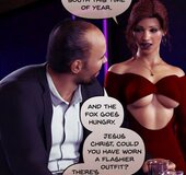 Hot brunette in sexy dress meets muscular guy in the bar. Agent X 2: Last