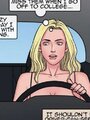 Big tits blonde teen captured in her car - Picture 3