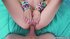 brunette's tight pussy can