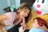 Bunny has threesome with petite Asian and redhead