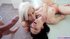 POV blonde and brunette take turns on big dick