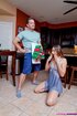 Prank for young stepsister in the form of hard cock