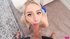POV horny blonde spreads her pussy for big cock drilling