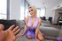 Hot blonde pays for sensual massage with sex