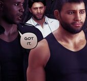 The chief guardian gets to the cage to tie big tits brunette. Agent X