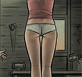 Small tits blonde babe tormented hard by cruel dude. Schizo By Slasher.