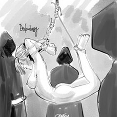 Tied busty blonde whipped hard by kinky - BDSM Art Collection - Pic 1
