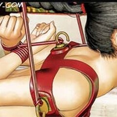 Sexy big tits brunette bound and deep - BDSM Art Collection - Pic 4
