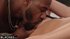 Slim blonde teen deep throated with big black dick