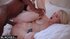 Shaved gorgeous teen sucks dick
