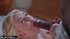 Shaved pussy blonde teen sucks dick