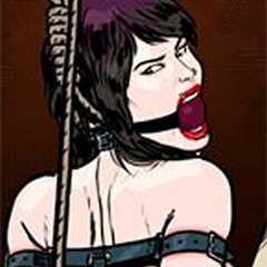 Brunette slut tied up, spanked hard - BDSM Art Collection - Pic 2