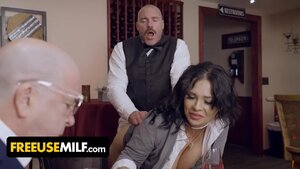 Flexible hot busty milf gets fucked