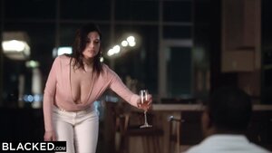 Slim big tits milf deep throated with big black dick