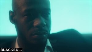 Shaved pussy blonde teen gets knocked with big black cock