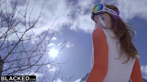 Little small tits teen sucks cock