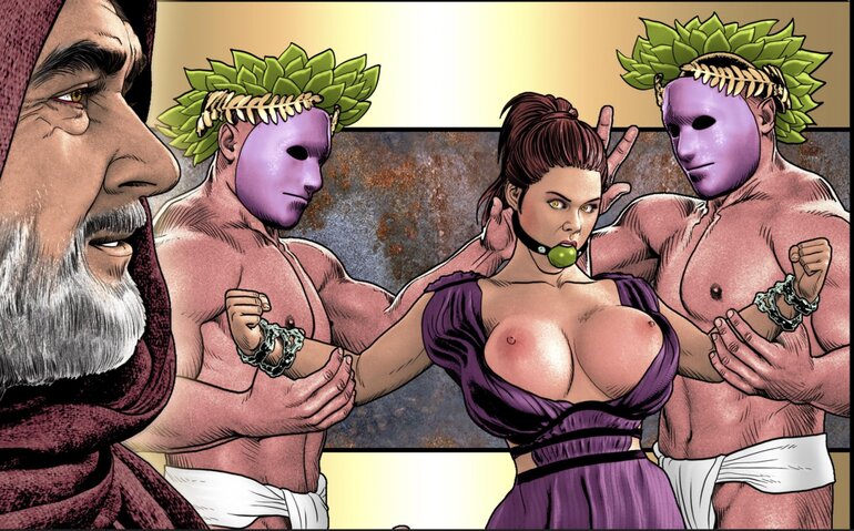 Captured Spartana suffers in Rome under - BDSM Art Collection - Pic 3