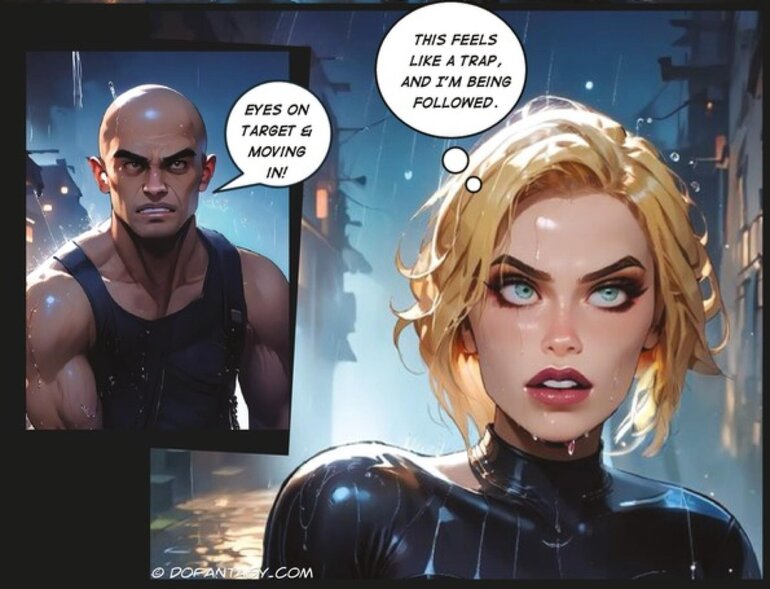 Jane Bonds battles the villainous - BDSM Art Collection - Pic 1