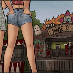 A haunted house visit traps three girls - BDSM Art Collection - Pic 1