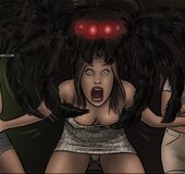 A haunted house visit traps three girls in a nightmare of public degradation