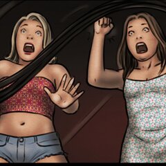 A haunted house visit traps three girls - BDSM Art Collection - Pic 4