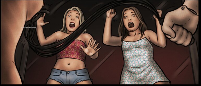 A haunted house visit traps three girls - BDSM Art Collection - Pic 4