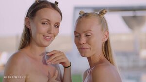 Blonde ukrainian teen eating pussy