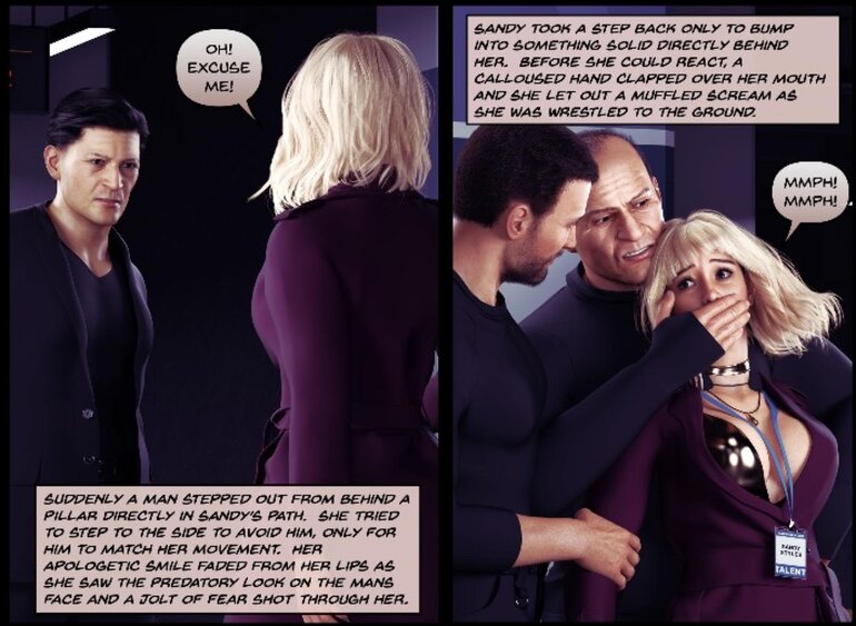 Singer Sandy is captured and auctioned - BDSM Art Collection - Pic 2