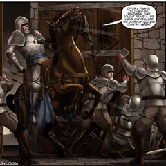Amidst the chaos, a mercenary and - BDSM Art Collection - Pic 2